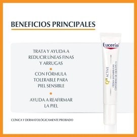 Contorno De Ojos Antiarrugas Eucerin Q10 Active 15 Ml Fps 15 Tipo de piel Todo tipo de piel