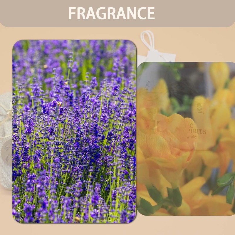 Muufuuser Home Refillable Fragrance Sachets 6-Pack, Lavender & Freesia Corn