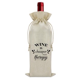 Funny Wine Quotes Wine Bag Wine Drinker Birthday Gift Speech Therapy Gifts for Women Wine Bottle Storage Bag Physical Therapy Gifts Wine Accessories Gifts for Wine Lovers
