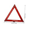 FUNOMOCYA 3pcs Portable Road Emergency Triangle Car Warning Triangle Reflective