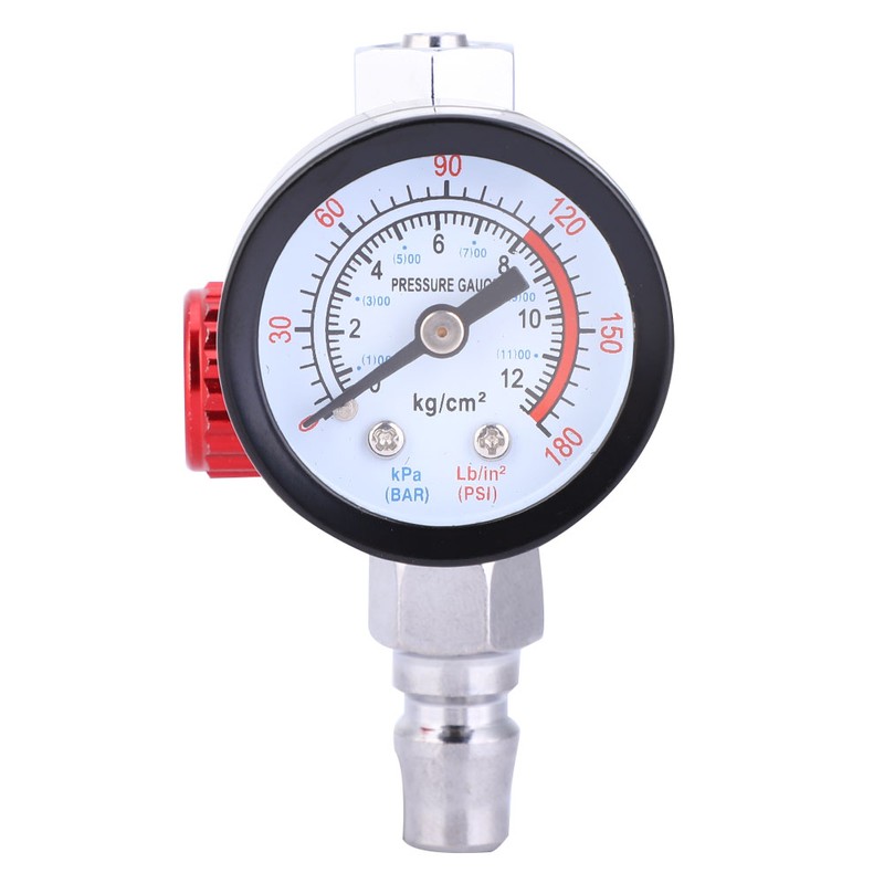 1/4 Inch Pneumatic Air Spray Gun Pressure Regulator with Pressure