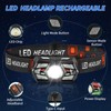1Pack Headlamp Rechargeable, Head Lamps LED Rechargeable, LED Headlight with