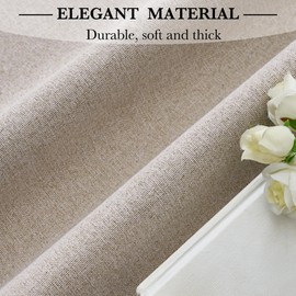 RYB HOME 144 inch Long Privacy Blackout Room Divider Curtains for Sliding Glass Doors, Extra Wide Sliding Door Curtains for Patio/Bedroom/Living Room/Dining, 1 Panel, W100xL144, Linen