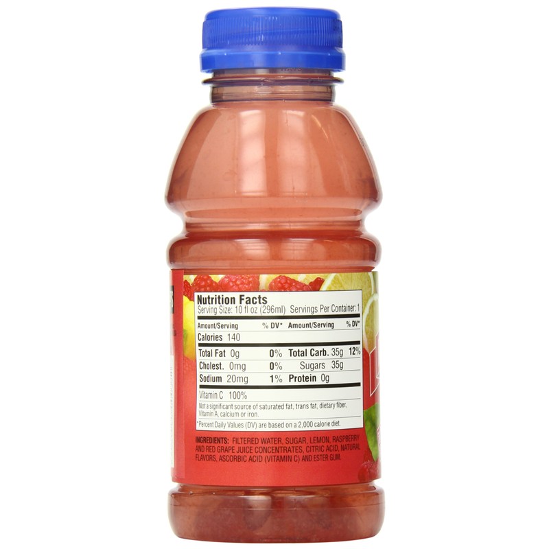 Langers Juice, Raspberry Lemonade, 10 Fl Oz (Pack of 12)