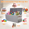 QYYDWN Extra Large Sturdy Toy Box, 40"x16"x14" Stuffed Animal Storage