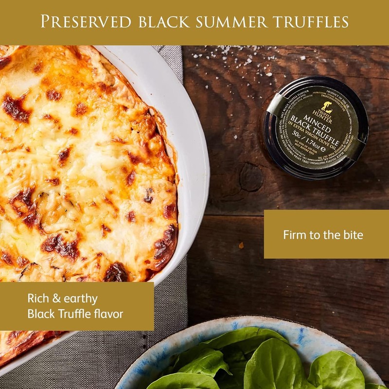 TruffleHunter, Black Truffle Slices and Minced Black Truffle, 2 x