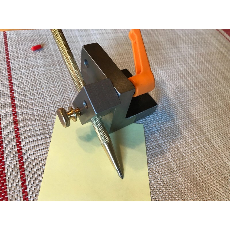 Knife Maker's Center Line Scribe, Angle Block Scribe, 2X72 Knife
