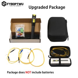 FYBOPTWU - Fiber Optic Cable Troubleshoot Kit - 1pc VFL-50 Visual Fault Locator &1pc FC to LC Adapter & 1pc LC, SC, ST, FC Coupler & 3 Short Patch Cords
