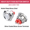DMWD 22mm Heavy Duty Latching Metal Push Button Switch Waterproof