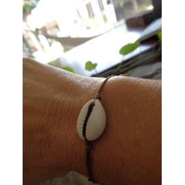 ⊹⊱❁ KAURI MUSCHEL NATUR MEERES SURFER ARMBAND ❁⊰⊹ Armband, Unisex, einstellbar, Makrameeknoten