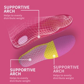 Gel Kid Insoles Kids Shock Absorbing Arch Support Silicone Material Insoles Good Feet Step Aid Toddler Big Kid