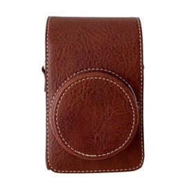 Digital Camera Protective Case PU Leather Camera Storage Bag with Removable Shoulder Strap Compatible with  GR2/GR3/GR3X  G7X2/G7X3  RX100/ZV1/LX10/SX740/ZR1000/CCD
