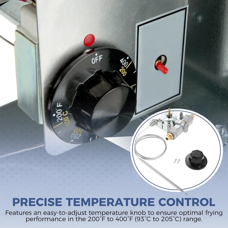 ETERMETA Gas Fryer Thermostat Compatible with Pit-co P5047588, GSA60301800, 4290-006,