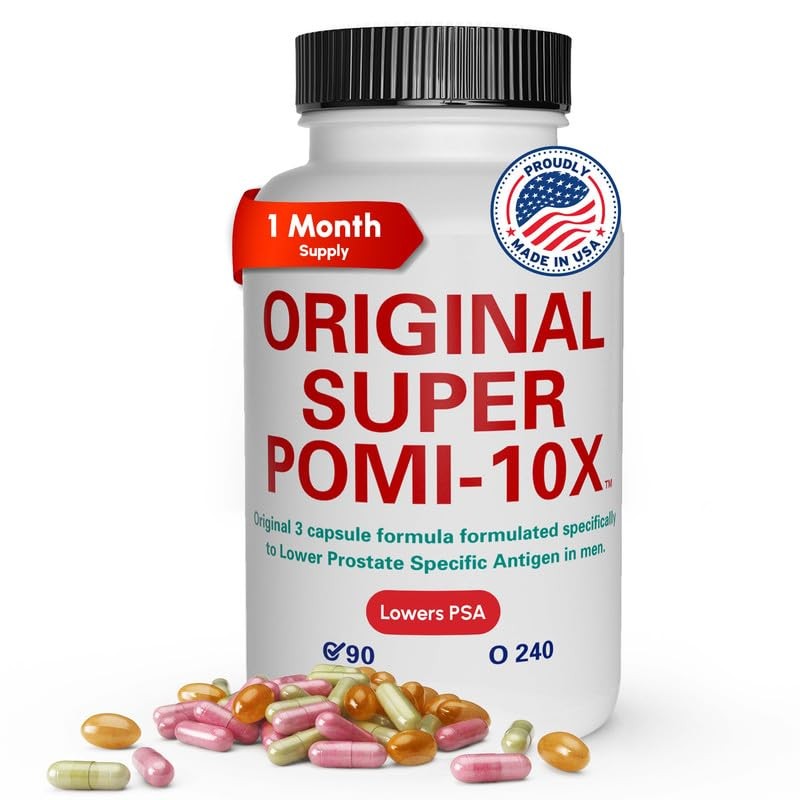 Orignal Super POMI 10X Prostate Supplements for Men - Herbal