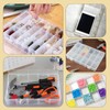 1 Pack 36 Grids Plastic Organizer Container with Adjustable Dividers,