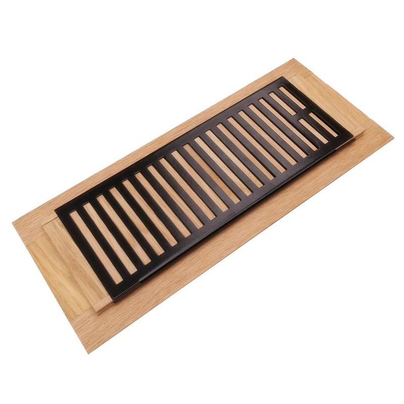 Razo Red Oak Wood Floor Register, Drop in Vent Cover