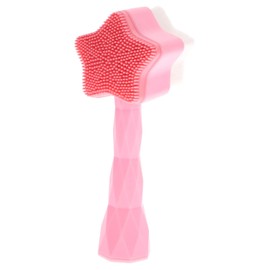 OSOLADY - Limpiador Facial Coreano, Cepillo de Limpieza Facial Manual de Abs Mango Ergonómico, Portátil para Viaje y Hogar, Rosa - Rosa -...