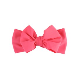 RuffleButts Hot Pink Swim Bow Headband - One Size
