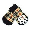 ranzyu (L 'Ange) Pet Socks 4 Pairs Set Check Beige