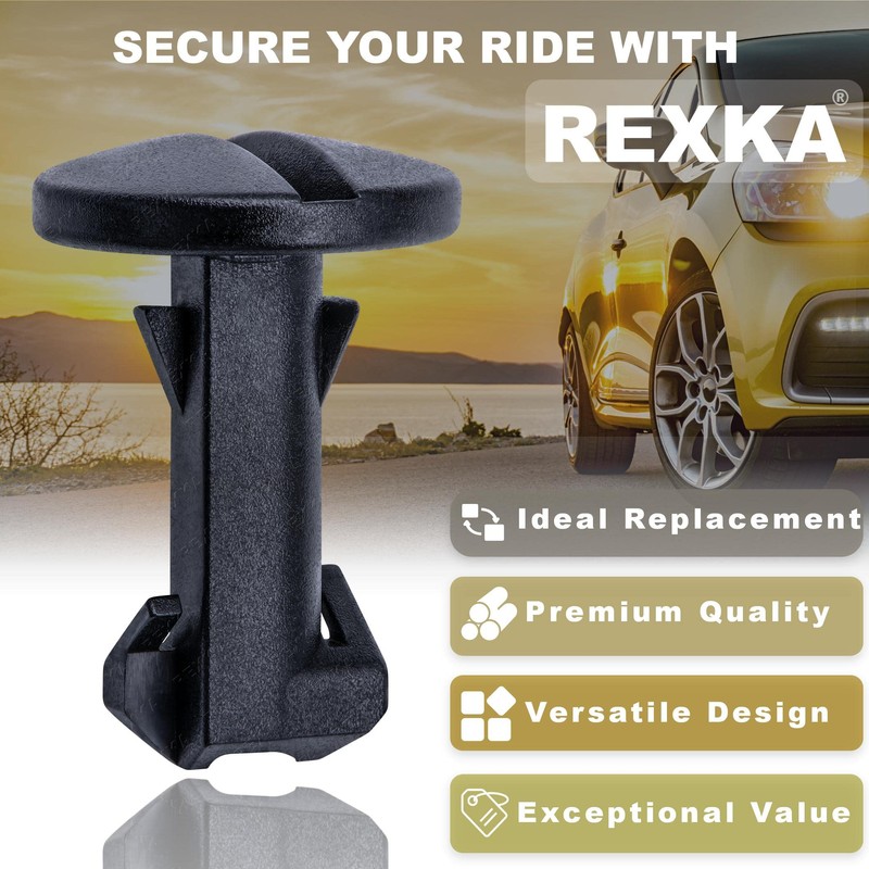 Rexka 10pcs Bumper Cover Retainer Tow Bracket Cover Body Liner