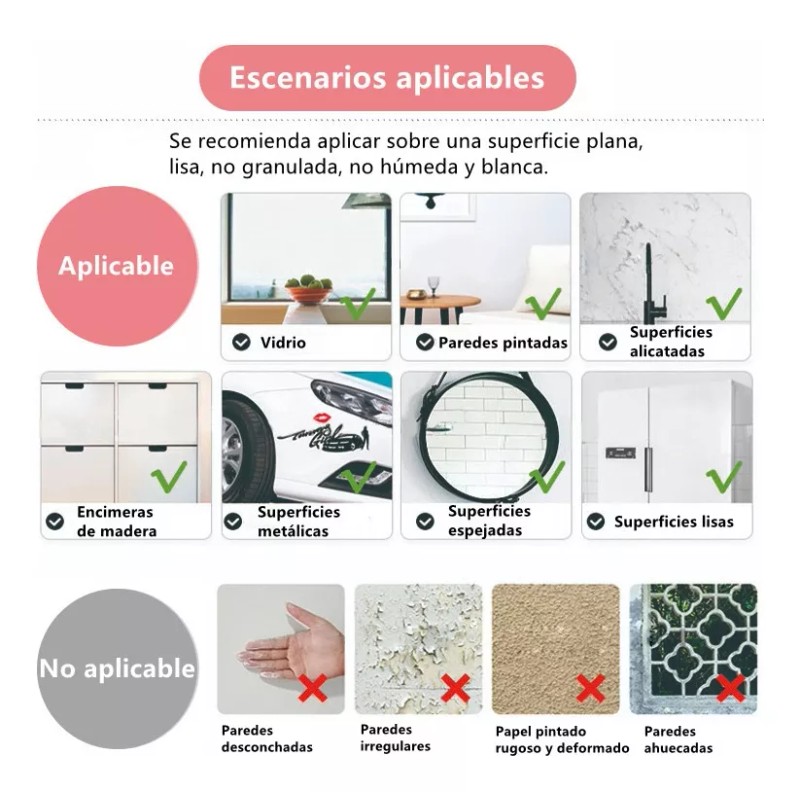 D.S Papel Pintado Impermeable Autoadhesivo 0.6×10m
