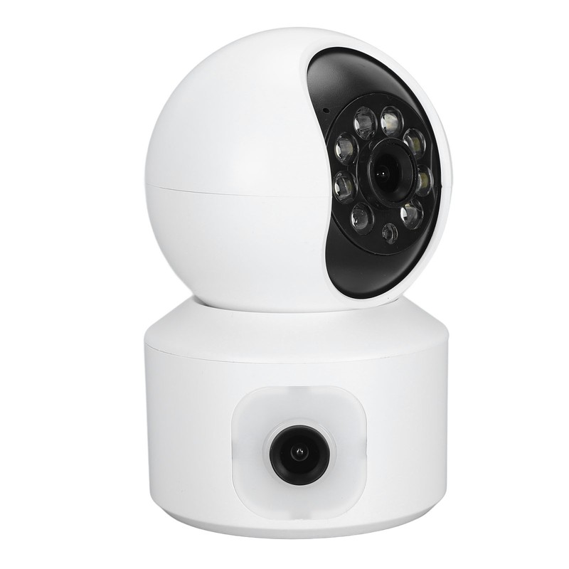 Home Security Camera Dual 2MP Lens Two Way Intercom WiFi