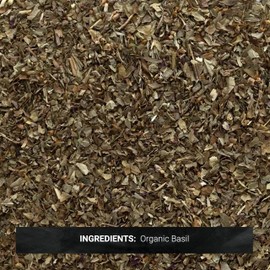 Frontier Co-op Sweet Basil Leaf, 1-Pound Bulk, Popular on Pizza & DIY Body Care As An Essential Oil, Kosher, Organic