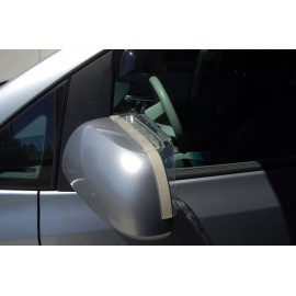 Unbrand 2 x SMOKE SIDE REAR VIEW MIRROR WINDOW RAIN SUN VISOR GUARD TPU VORTEX GENERATOR