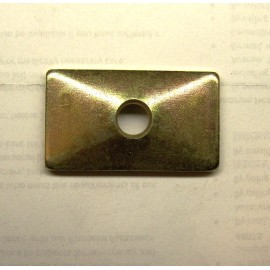 STAUFF NEW GD-2D-W3 COVER PLATE .12T STEEL PLATED 2.05" L 1.18"W .28"R .35" ID