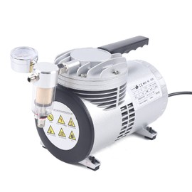 Futchoy Oilless Diaphragm Vacuum Pump 1 / 6HP 20-23L/min 1450/1700r.p.m Oil Free Vacuum Suction Pump for Food Packaging Handicrafts