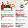 VALENTHERA Christmas Wreath with Christmas Tree Baubles – Advent Wreath