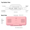 ALANAS Pink Mirror Digital Alarm Clock for Girls & Teens,
