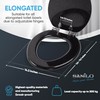 Sanilo Soft Close Toilet Seat ELONGATED, Quiet and Slow Close