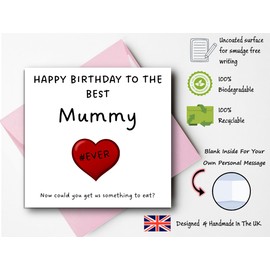 Birthday Cards For Mummy – Best Mummy Ever – Birthday Card From Daughters and Sons, Happy Birthday Mummy, Mummy Birthday Cards 150mm x 150mm
