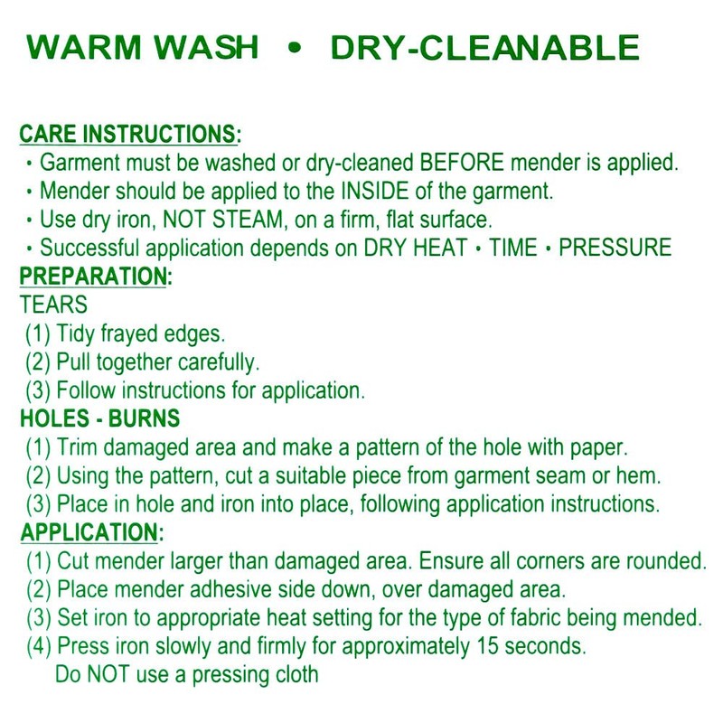 Sullivans Iron On Mender, 27 cm Length x 7 cm