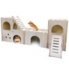 Hamster Hideout House Multi Chamber Rat Hide Hut Castle Climbing