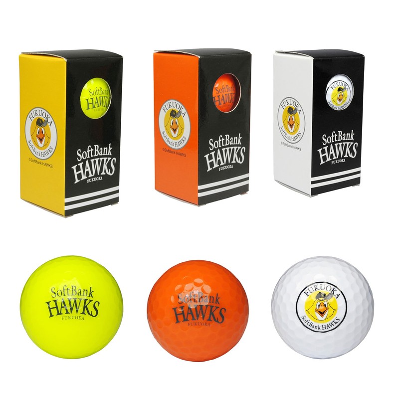 LEZAX SBBA-3711 Softbank Hawks Golf Balls 2 Pieces, 6 Pack