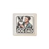 Wooden Fridge Magnet - Boston Terrier Dog Dad Design, Cute