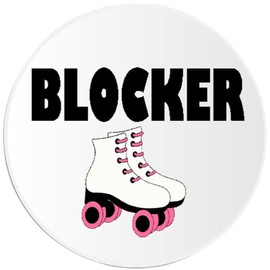 Blocker - 25 Pack Circle Stickers 3 Inch - Roller Derby Skate Skater