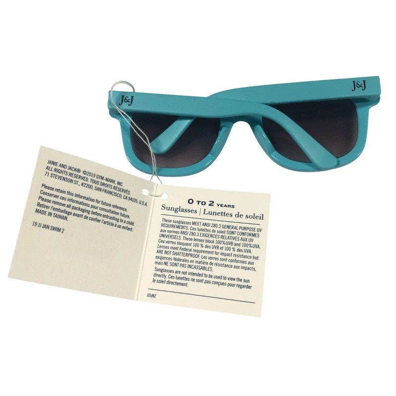 Janie and Jack Sunglasses Square Blue Frames 0-2 Years