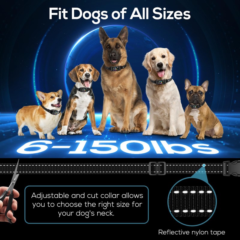 2 Pack Dog Bark Collar, Keoge Training Collar with Beep