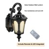HOLKIRT Solar LED Wall Light Outdoor, Dimmable Waterproof LED Wall