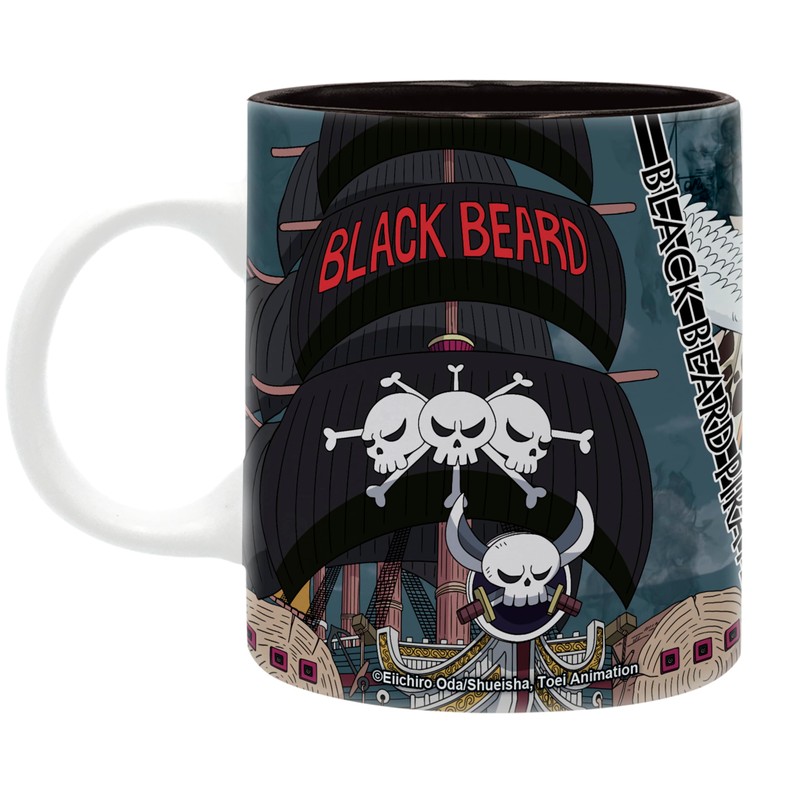ABYSTYLE Tasse One Piece Blackbeard Crew, offizielles Produkt, 320 ml,