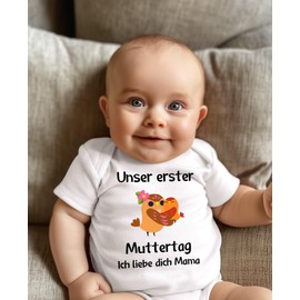 Glimnerize Baby Bodysuit Onesie Romper Short Sleeve Bodysuit First Mother's Day Gift for Mother Premature Baby Clothing 0-12 Months, White A2, 6 - 9 months