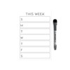 Dry Erase Weekly Calendar Planner Sticker Decal | Removable &