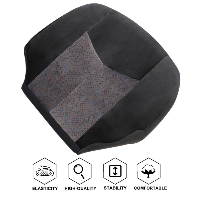 NLQR Front Driver Side Bottom Replacement Cloth Seat Cover Dark
