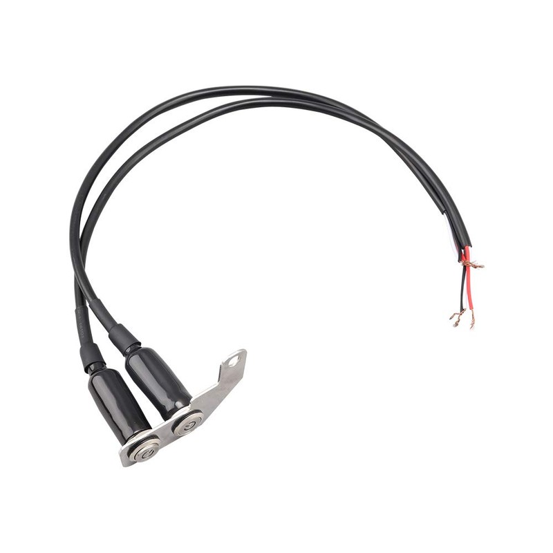 CHELHEAD Motorcycle Switch, Dual Stainless Steel, For Lights, 3-Wire Switch,