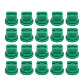 20pcs Flat Fan Spray Tip High Pressure Plastic Agricultural Sprayer Nozzle for Plant Protection Drone Green
