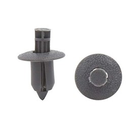 uxcell 20pcs 6.5mm Hole Plastic Push Type Rivet Fastener Door Bumper Pin Clips Gray