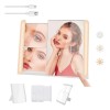 Espejo Maquillaje Compacto Viaje Luz Aumentos 5x/3x Estirabl